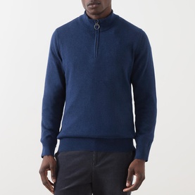 Shield Logo Half-Zip Sweater