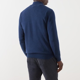 Shield Logo Half-Zip Sweater
