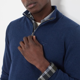 Shield Logo Half-Zip Sweater