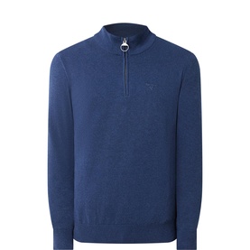 Shield Logo Half-Zip Sweater