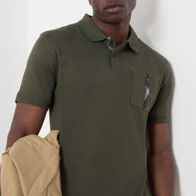 Thornaby Tartan Pocket Polo Shirt