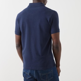 Tartan Collar Logo Polo Shirt