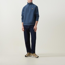 USA Script Logo Half Zip Sweatshirt