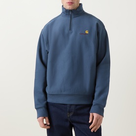 USA Script Logo Half Zip Sweatshirt