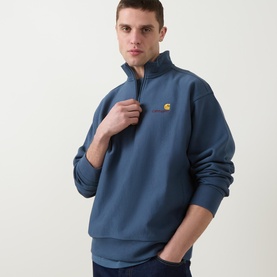 USA Script Logo Half Zip Sweatshirt