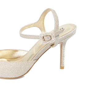 Channel Buckle-Detail Heeled Courts