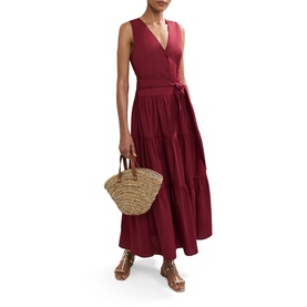 Clarissa Button Front Tiered Dress