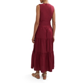 Clarissa Button Front Tiered Dress