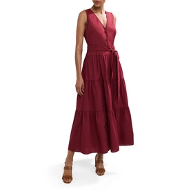 Clarissa Button Front Tiered Dress