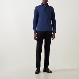 Japanese Long-Sleeved Polo Shirt