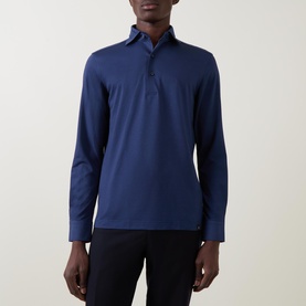 Japanese Long-Sleeved Polo Shirt