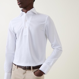 Japanese Long-Sleeved Polo Shirt