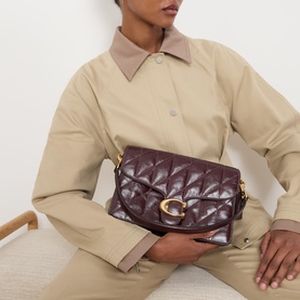 Chain Quilted Tabby Shoulder Bag