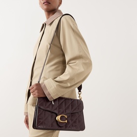 Chain Quilted Tabby Shoulder Bag