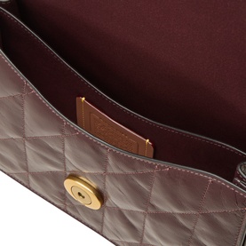 Chain Quilted Tabby Shoulder Bag