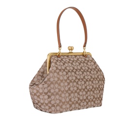 Crystal Jacquard Large Top Handle Bag