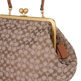 Crystal Jacquard Large Top Handle Bag
