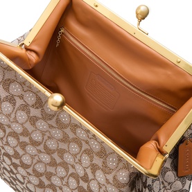 Crystal Jacquard Large Top Handle Bag