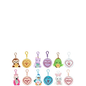 Swizzels Love Hearts Plush Bag Clip 10cm