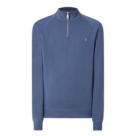 Jim Embroidered Logo Half-Zip Sweatshirt