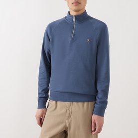 Jim Embroidered Logo Half-Zip Sweatshirt