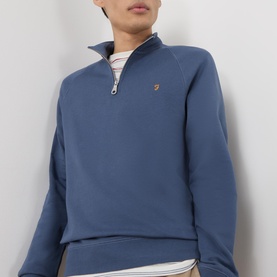 Jim Embroidered Logo Half-Zip Sweatshirt