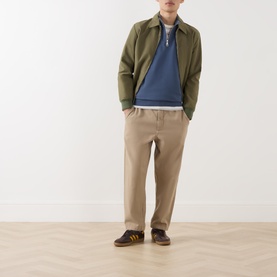 Jim Embroidered Logo Half-Zip Sweatshirt