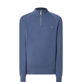 Jim Embroidered Logo Half-Zip Sweatshirt
