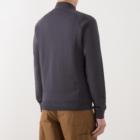 Jim Embroidered Logo Half-Zip Sweatshirt