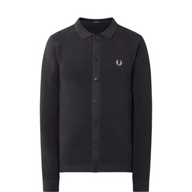 Laurel Wreath Logo Pointelle Cardigan