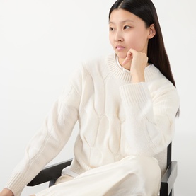 Sammie Cable Knit Cashmere Sweater