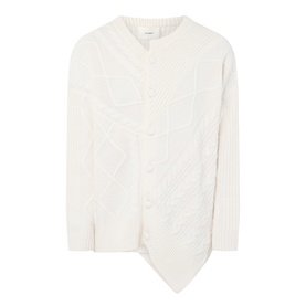 Audrina Asymmetric Cable Knit Cardigan