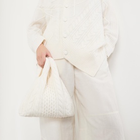 The Oma Cable-Knit Shoulder Bag