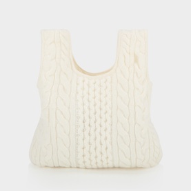 The Oma Cable-Knit Shoulder Bag