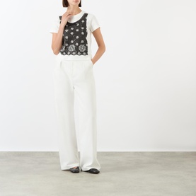 Trompe L'Oeil Eyelet T-Shirt