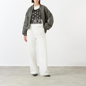 Trompe L'Oeil Eyelet T-Shirt