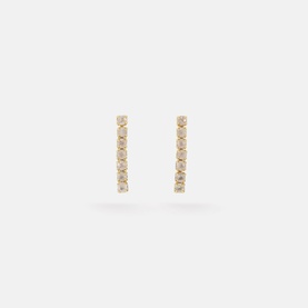 Rose Quartz Tennis Earrings