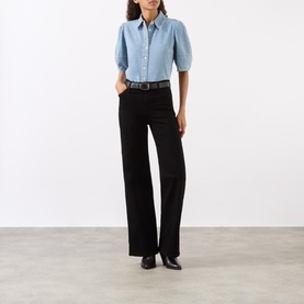 Le Slim Palazzo Wide-Leg Jeans