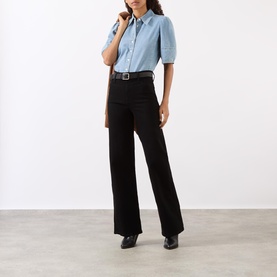 Le Slim Palazzo Wide-Leg Jeans