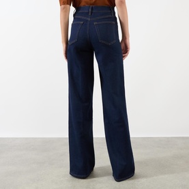 Le Slim Palazzo High-Rise Wide Leg Jeans