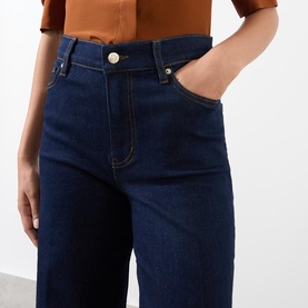 Le Slim Palazzo High-Rise Wide Leg Jeans