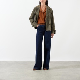 Le Slim Palazzo High-Rise Wide Leg Jeans