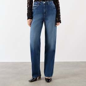 Orella Ultra High-Rise Straight-Leg Jeans