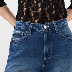 Orella Ultra High-Rise Straight-Leg Jeans