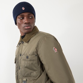 Felt Logo Ribbed Beanie Hat