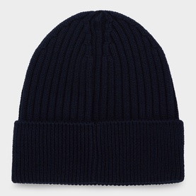 Felt Logo Ribbed Beanie Hat