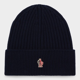 Felt Logo Ribbed Beanie Hat