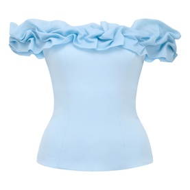 Stephanie Ruffle Bustier Top
