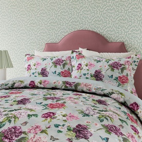 Summer Peony Duvet Set Vineyard Rose