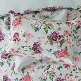 Summer Peony Duvet Set Vineyard Rose